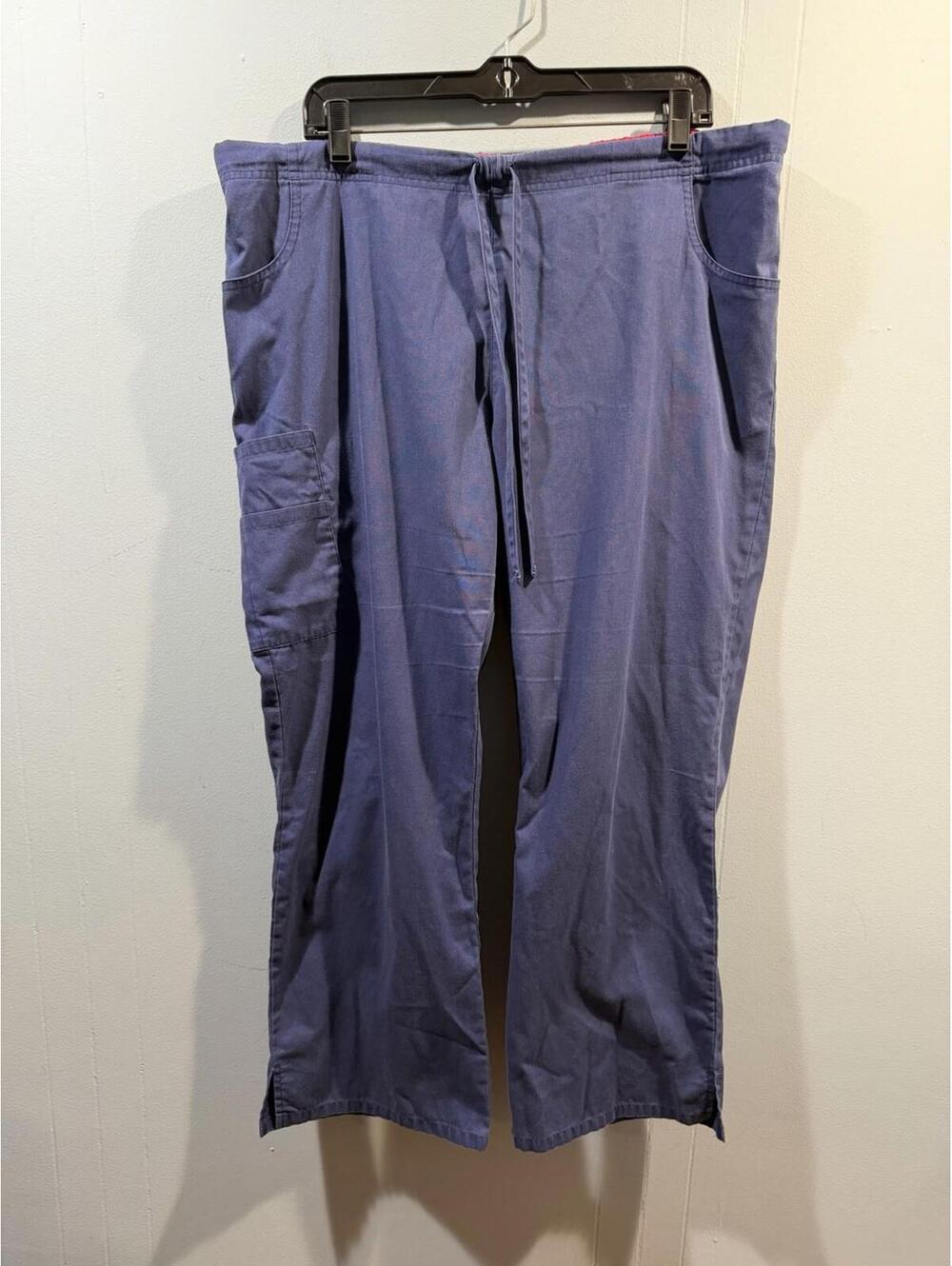 Womens Dickies Scrub Pants Size Large Petite Blue